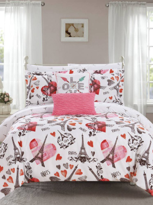 Chic Home Design Marais Bed In A Bag Comforter Set