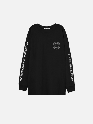 Fire Relief Ls Tee / Black