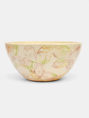 Butterfly Ceramic Serving Bowl
