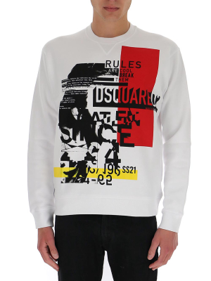 Dsquared2 Printed Crewneck Sweatshirt