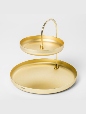 Two Tier Poise Tray Brass - Umbra