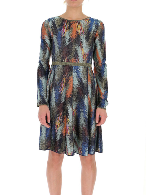 Missoni Patterned Long-sleeve Dress