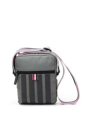 Thom Browne 4-bar Stripe Zipped Messenger Bag