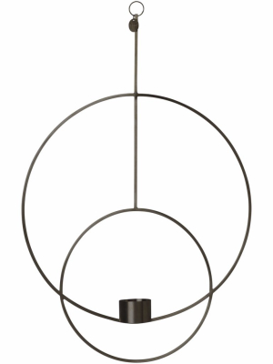 Circular Hanging Tealight Deco In Black