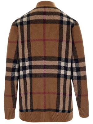 Burberry Checked Knit Cardigan