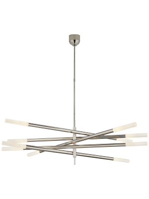 Rousseau Grande Ten Light Articulating Chandelier In Various Colors And Designs