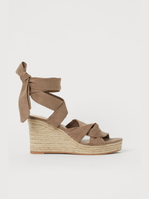 Wedge-heeled Sandals