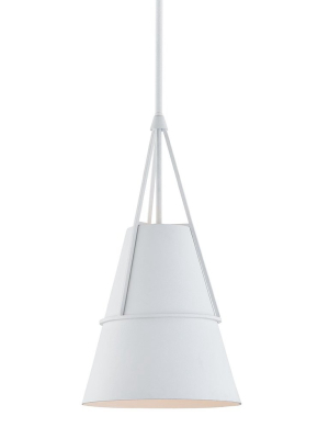 Lange White Plaster Pendant