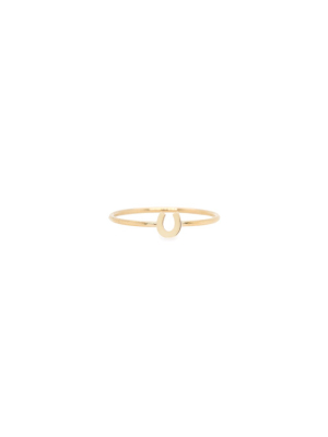 14k Itty Bitty Horseshoe Ring