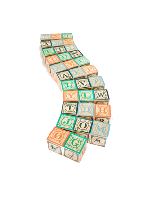 Uncle Goose Danish Alphabet Blocks