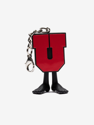 Undefeated X Medicom Uman Keychain - Black/red