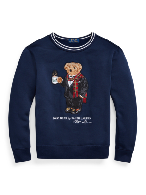 Coffee Bear Fleece Sweatshirt