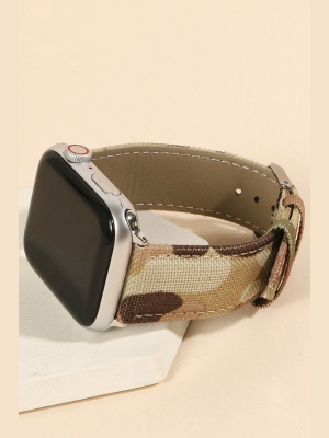 Camouflage Print Iwatch Band