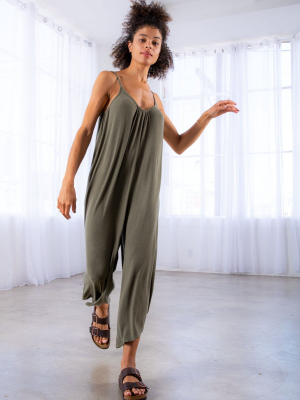 Chill Out Micro Rib Jumpsuit