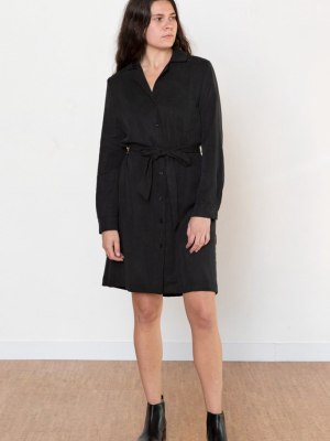 Ruby Shirt Dress - Black