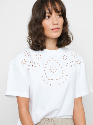 Byrdie - White Eyelet Embroidery