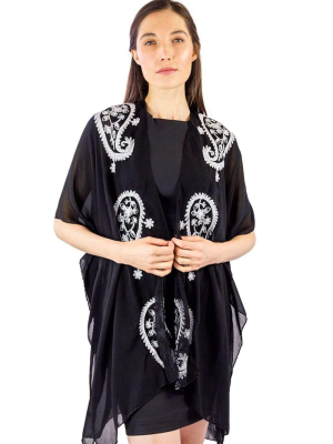 Paisley Border Kimono