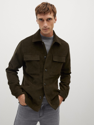 Regular Fit Corduroy Overshirt