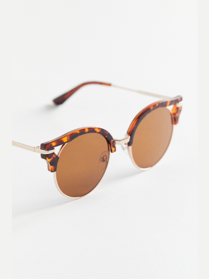 Lucy Cutout Half-frame Sunglasses