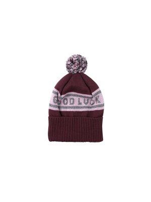 Tiny Cottons Good Luck Beanie - Aubergine/light Lilac