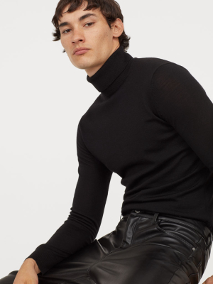 Wool-blend Turtleneck Sweater