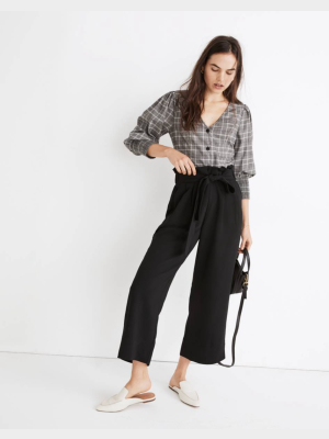 Tie-waist Huston Pull-on Crop Pants