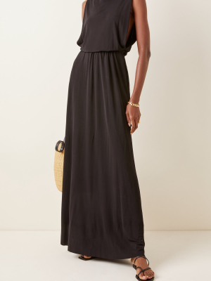 Boatneck Jersey Maxi Dress