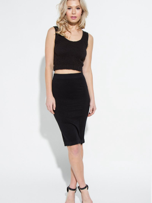 Seamless Knee Length Skirt