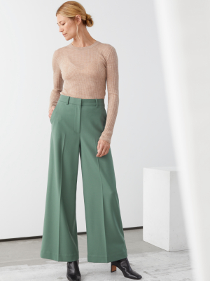 Wide High Waist Trousers