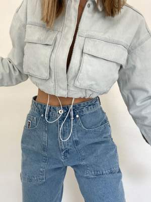 Bdg Denim Cropped Utility Jacket