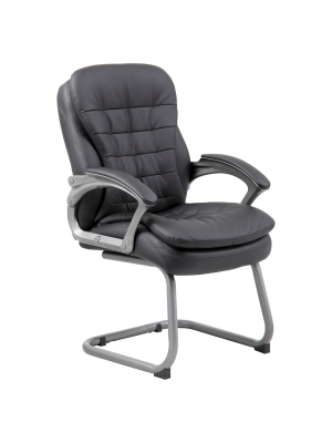 Executive Pillow Top Guest Chair Black - Boss Office Products