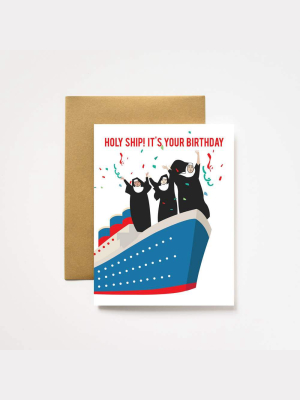 Holy Ship Nun Cruise Birthday Card - Il6