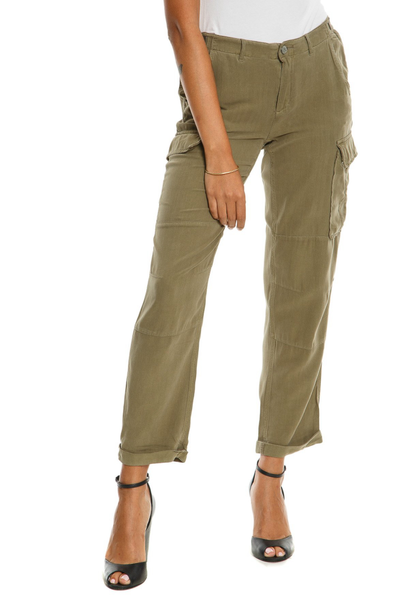 Danang Cargo Roll Up Pants - Olive - Autumn