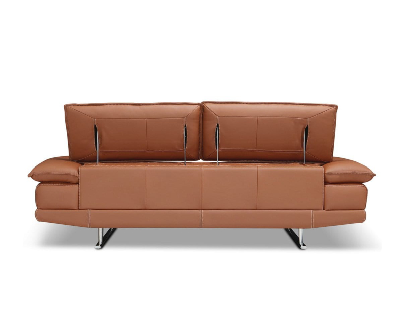 Dania Furniture Mauro Leather Sofa Autumn