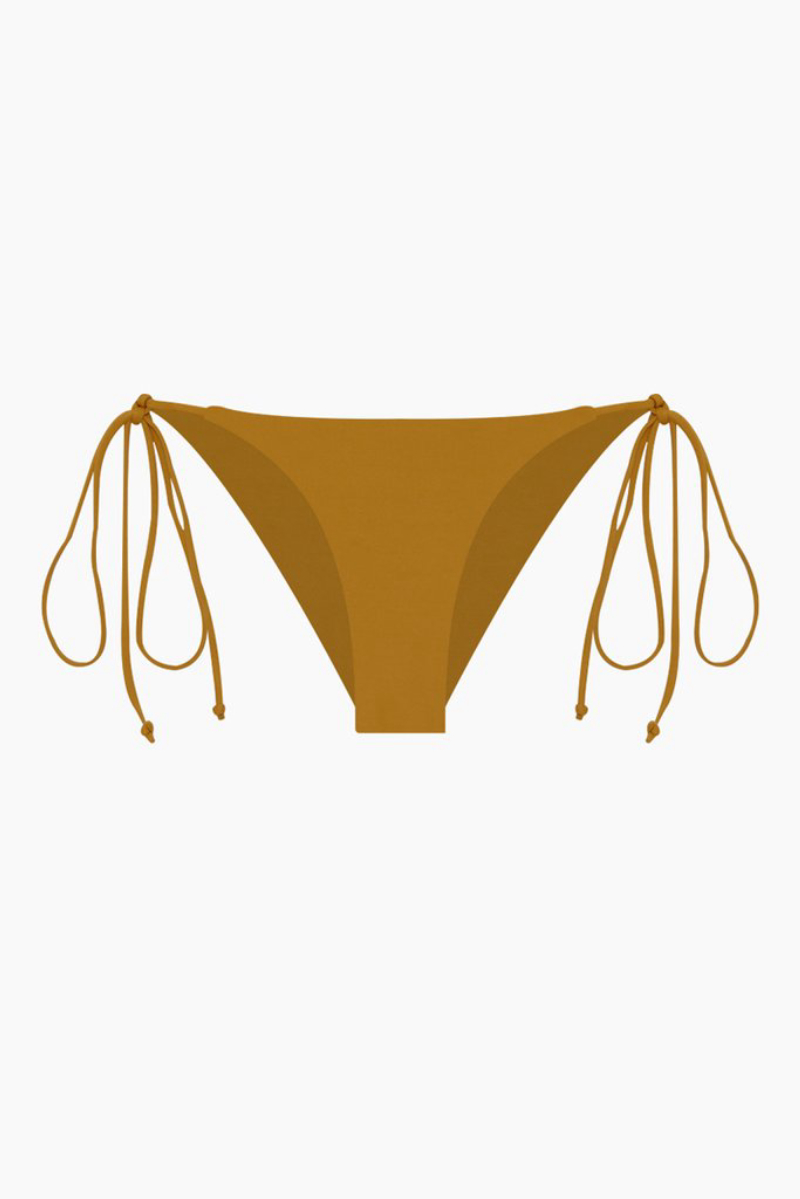 Makua Cheeky Tie Side Bikini Bottom Sol Yellow Autumn
